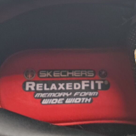 Skechers Mens Work Boot Steel Toe Black Size 7.5 Wide Slip & Oil Resistant 7.5W - Picture 8 of 13